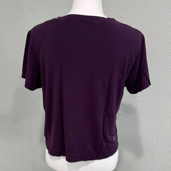 Fleo Short Sleeve Crew Tee - Plum - Picture 3 of 4